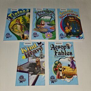 5 A Beka Reading Program Homeschool Readers 1st Grade PBK Book Lot Tiptoes READ